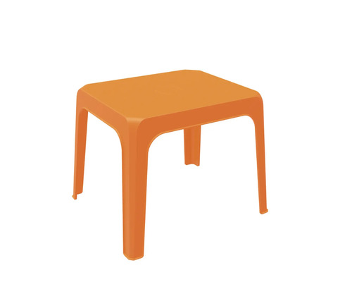Jan kindertafel van kunststof, 59,7x59,7x53 cm, oranje