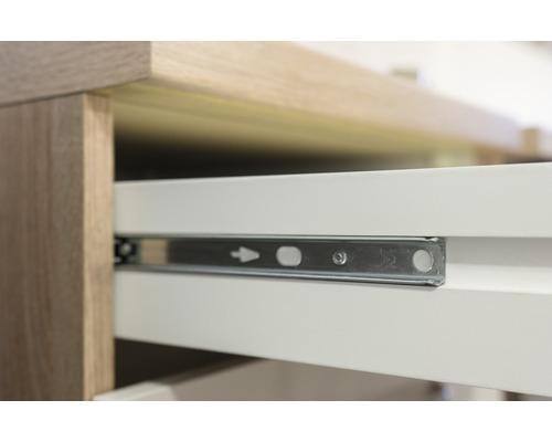 Flex Well keukenblok met apparatuur Samoa 210 cm wit sonoma eiken mat gedemonteerde variant omkeerbaar 00011965