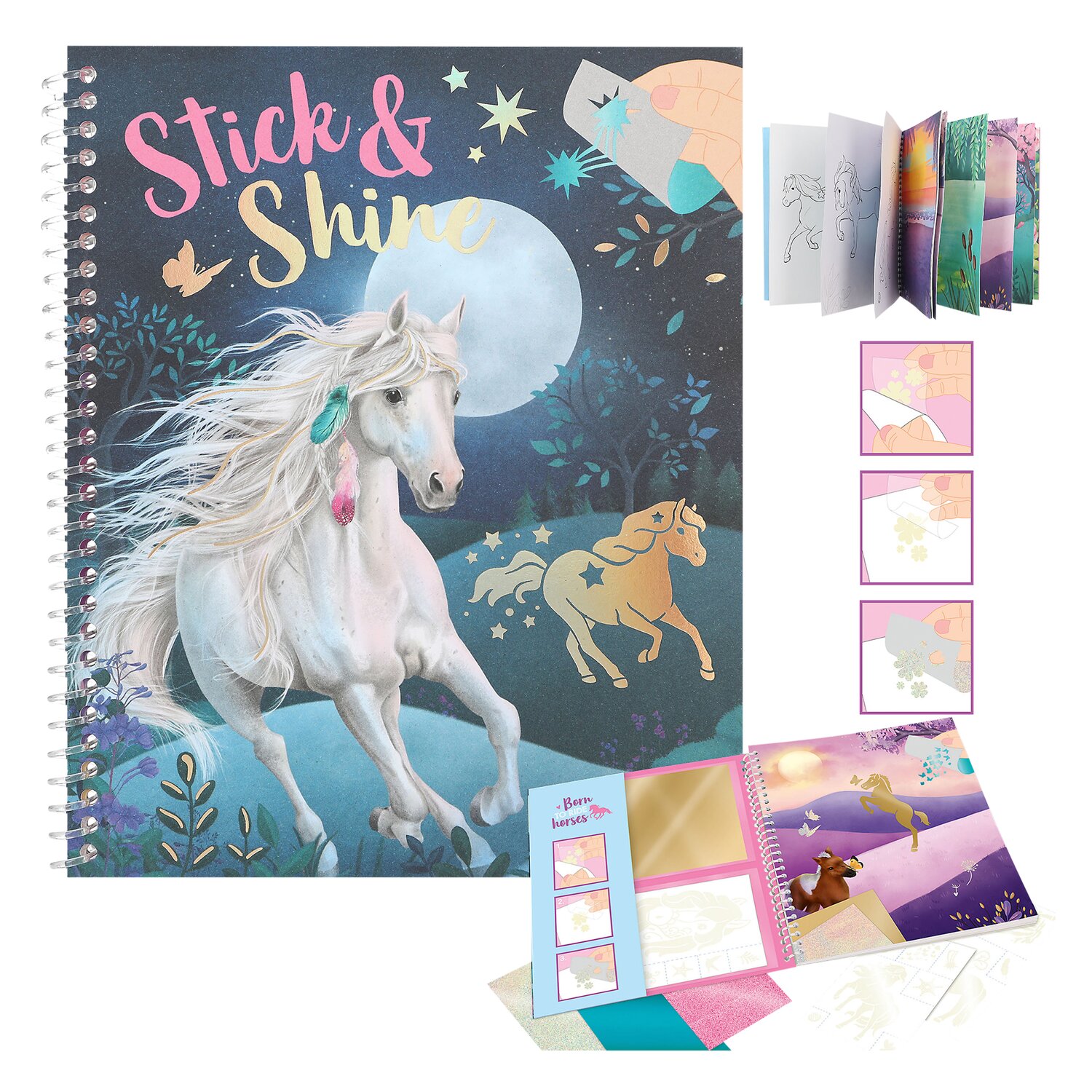 Miss Melody Malbuch Stick & Shine
