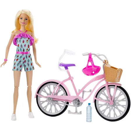 Barbie Puppe und Fahrrad