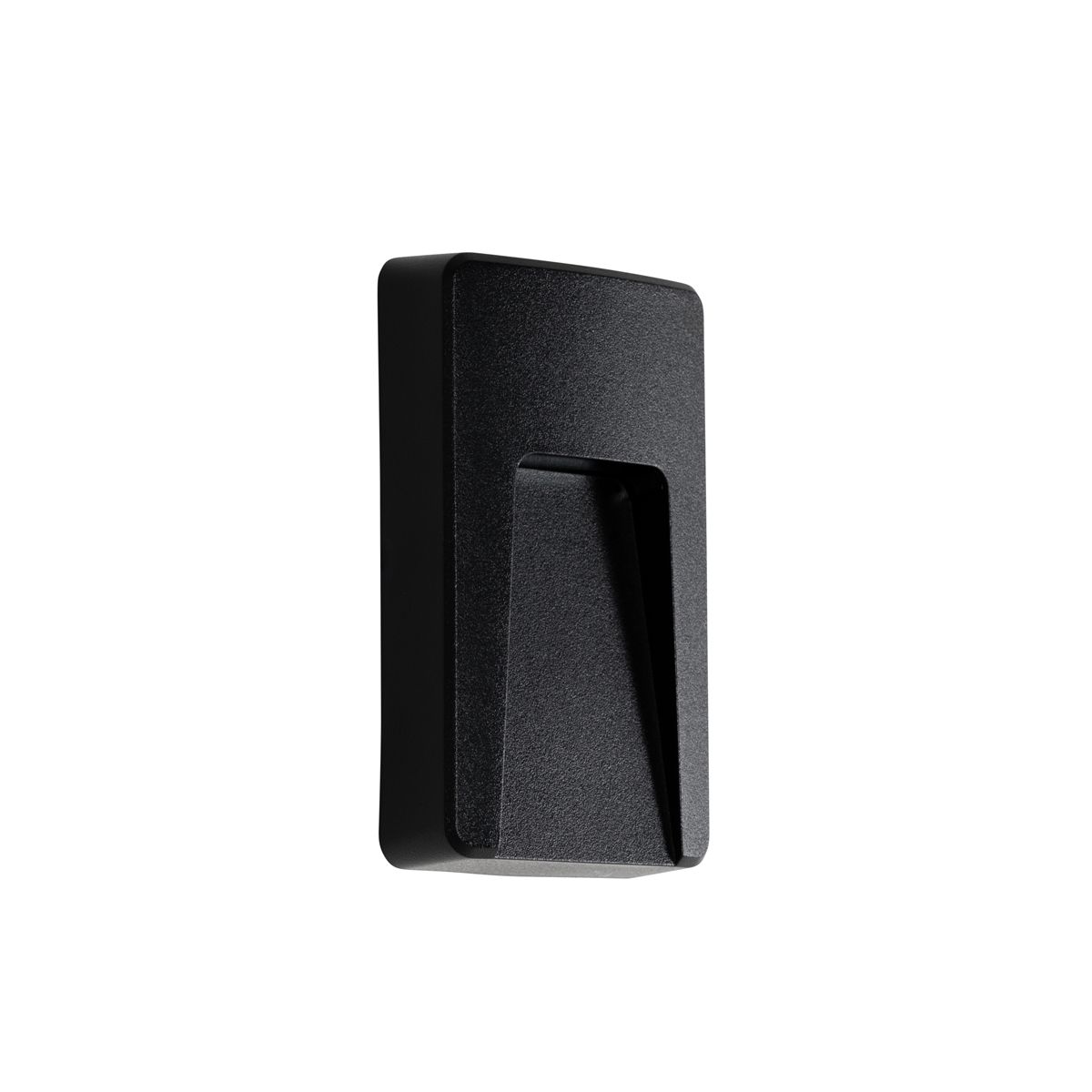 Buiten wandlamp zwart rechthoekig incl. LED IP65 - Gem