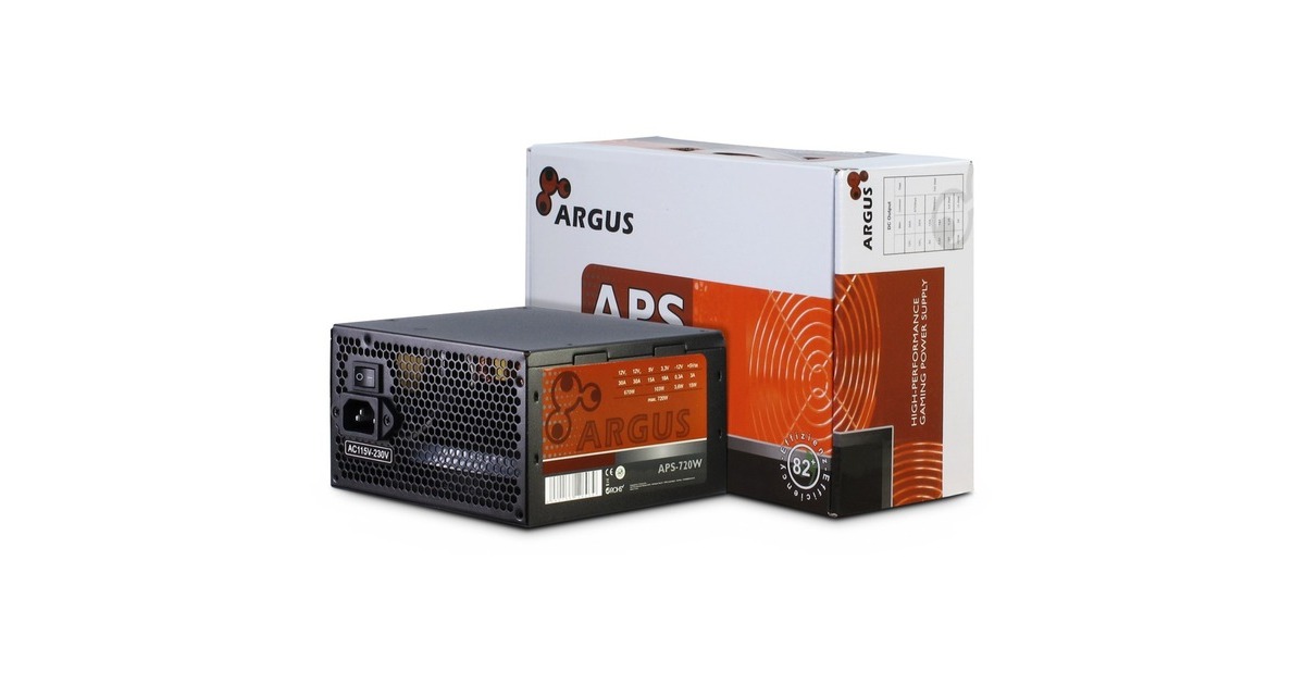 Inter-TechArgus APS-720 720 watt voeding   (Zwart, 2x PCIe)
