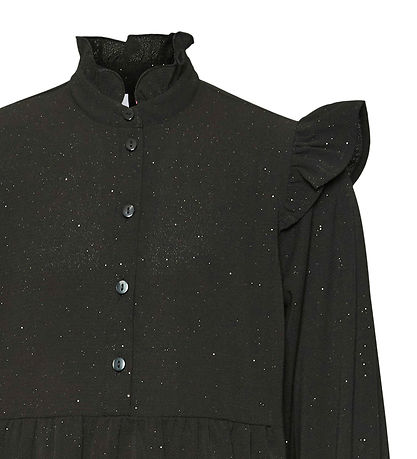 Vero Moda Girl Kjole - VmSaki - Blåck/Gold Lurex