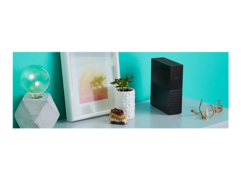 WD My Book WDBBGB0120HBK - Harddisk - krypteret - 12 TB - ekstern (stationær) - USB 3.0 - 256-bit AES - sort