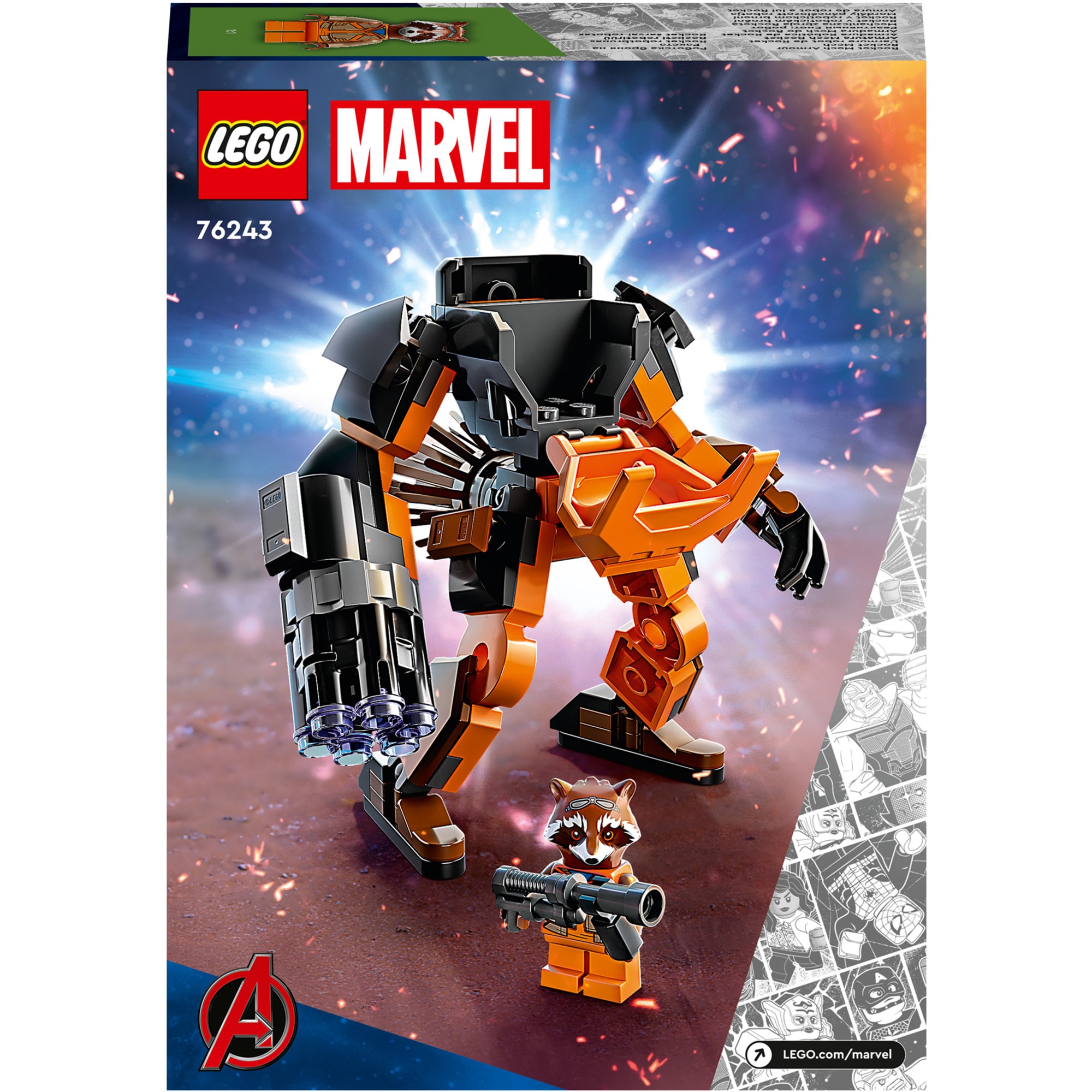 LEGO Konstruktionsspielzeug Marvel Rocket Mech