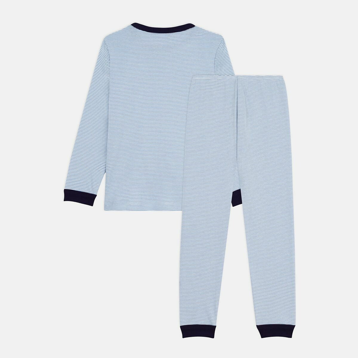 PETIT BATEAU<br>Pijama infantil em algodão listrado