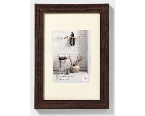 Houten fotolijst, Home style, walnoot finish, 20x30 cm