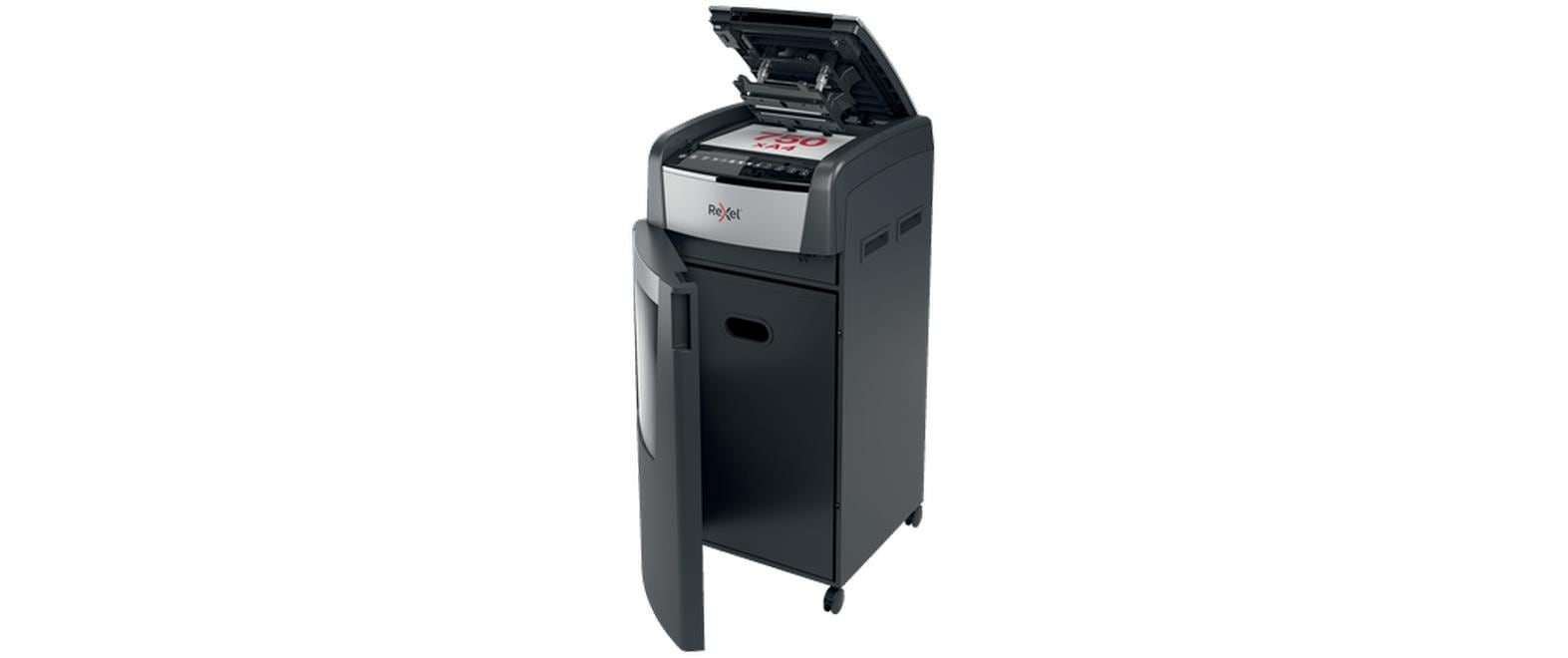 Aktenvernichter Rexel Optimum AutoFeed+ 750M, P-5<br>Automatischer Schredder (auto) für sichere Vernichtung vertraulicher Unterlagen (bis zu 750 Blatt)
