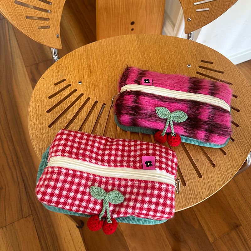 Milha - Cherry Chenille Make-uptas / Etui
