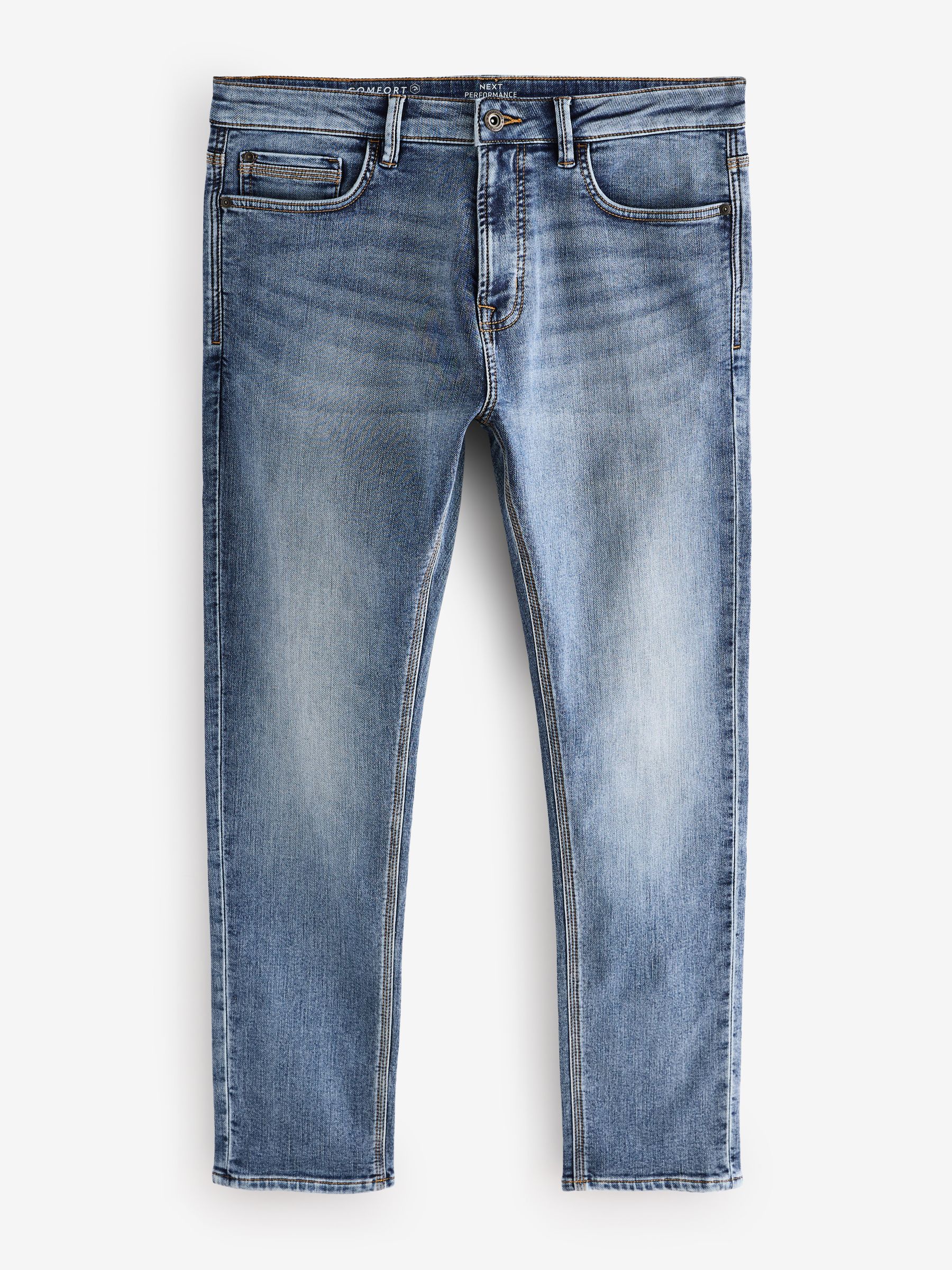 Vintage lichtblauw - Strakke Pasvorm - Comfortabele stretchjeans
