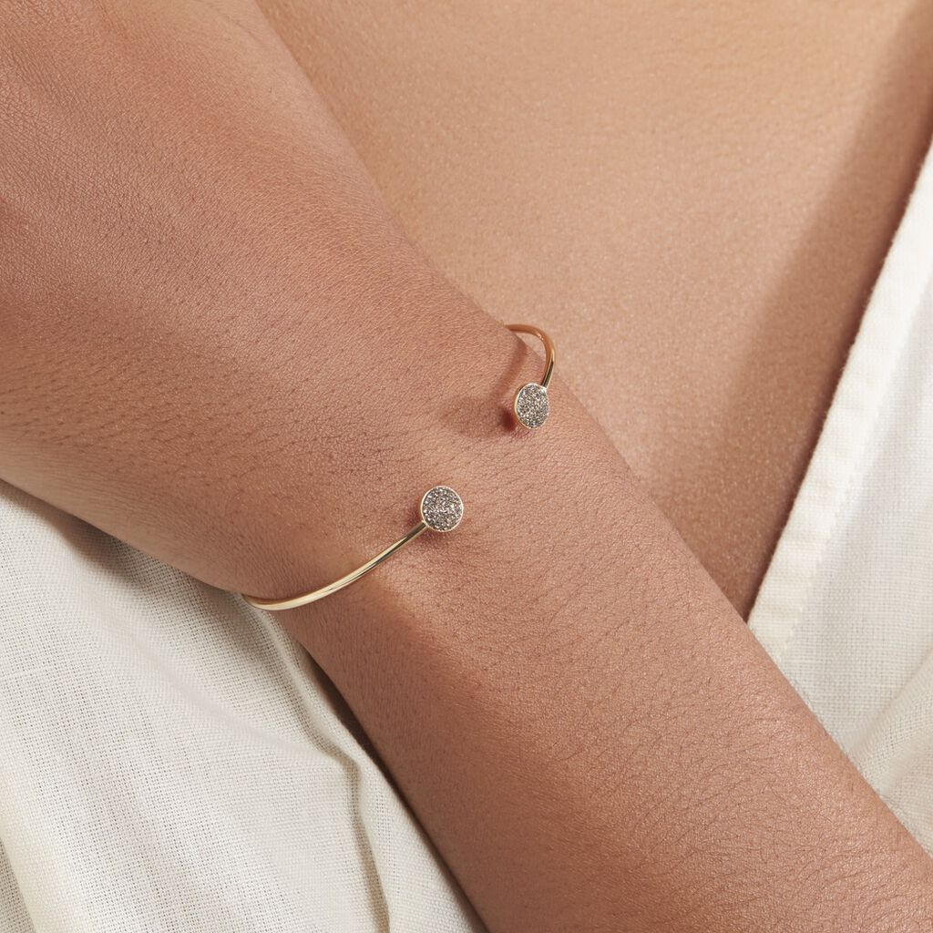 Bracelet Jonc Eryne Or Jaune
