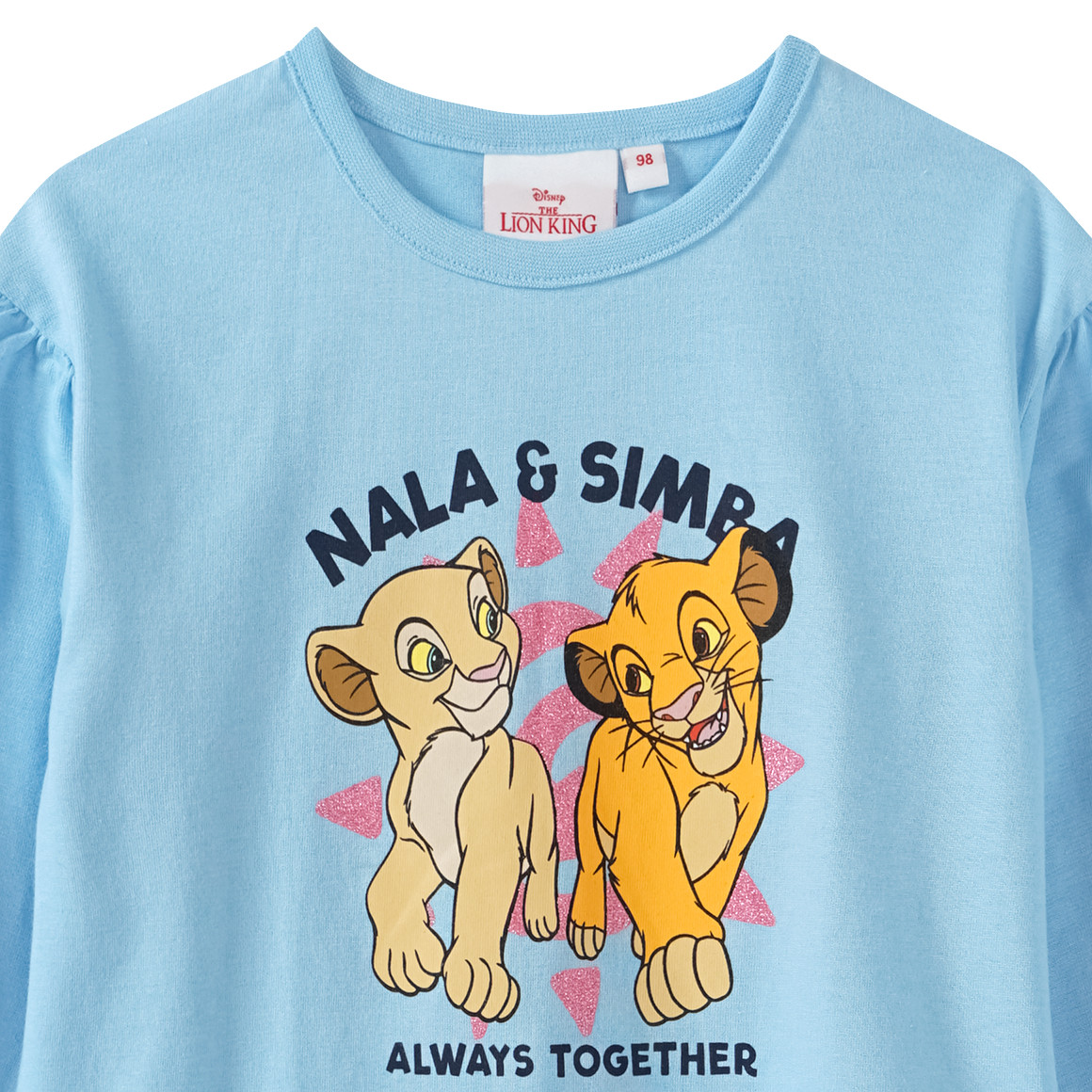 Topolino Der König der Löwen Langarmshirt mit Simba hellblau