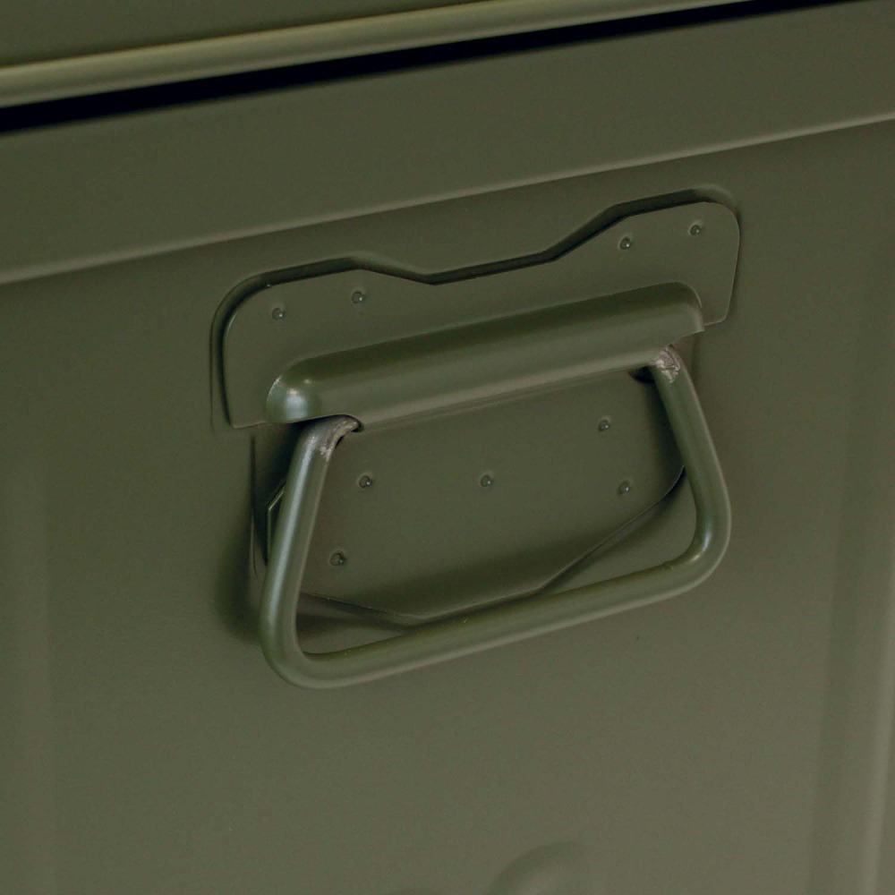 Cantine de rangement en acier premium 110 cm kaki 225 l