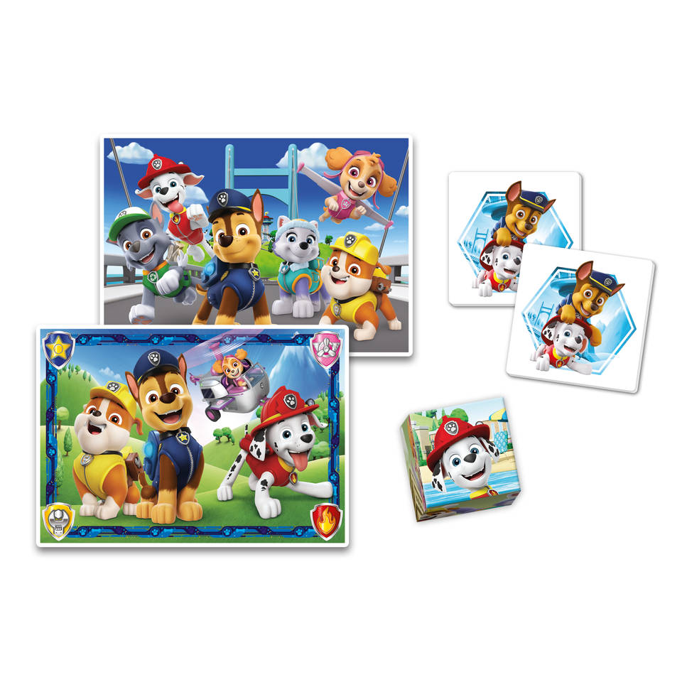Clementoni Edukit PAW Patrol 4-in-1 puzzel- + spellenset