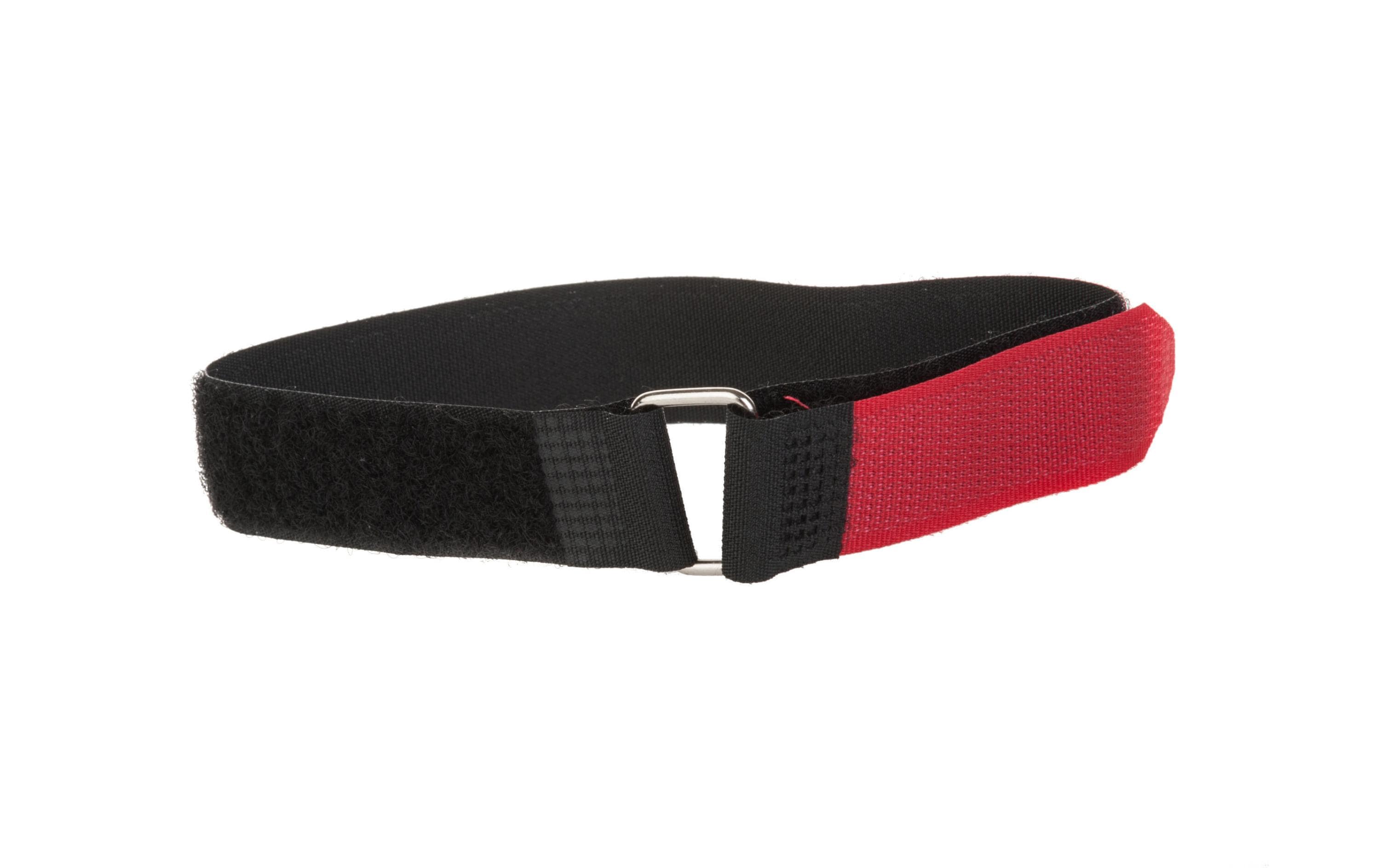 Schlaufenband FAST-VSTRAP 20 x 350 mm, Schwarz/RotKlettverschlussgurt