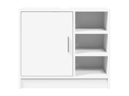 Armoire de lavabo blanc 63x29x55 cm bois d'ingénierie