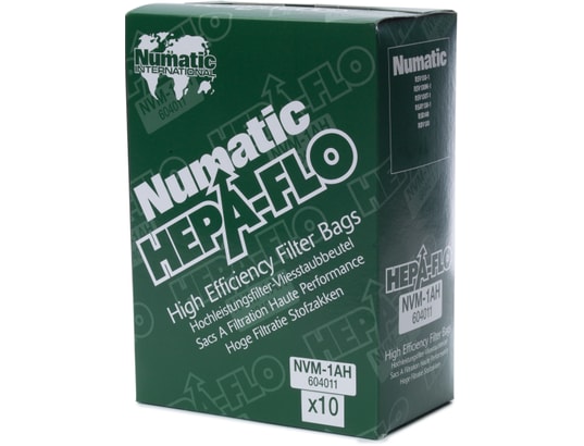 NUMATIC - Accessoire aspirateur 604011- Lot de 10 filtres de 6l