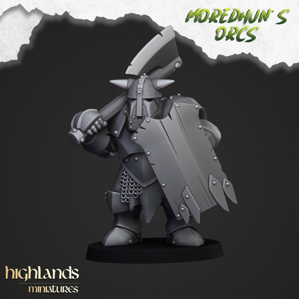 Highlands Miniatures - Moredhun's Orcs - Orcs Noirs du Moredhun