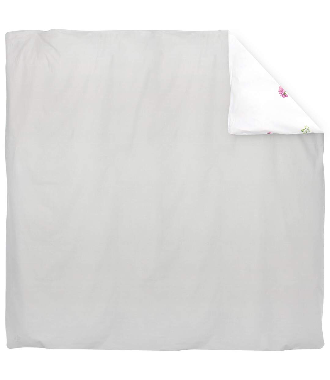 Housse de couette 200x200 cm coton PRETTY blanc