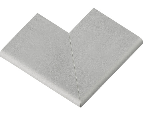 Zwembadrandsteen Margo vlak element 90° buitenhoek parelgrijs 49,5 x 31 x 3,2 cm