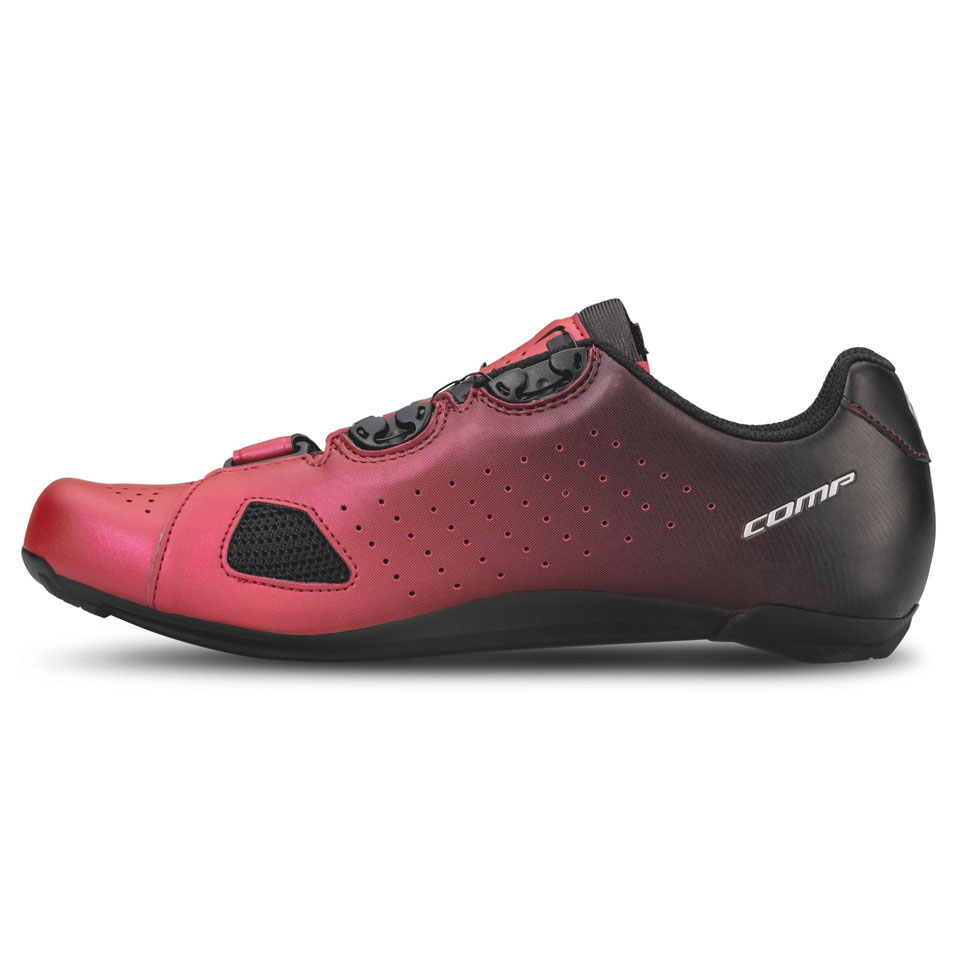 Scott Road Comp Boa Landevejssko Black Fade/Metallic Red