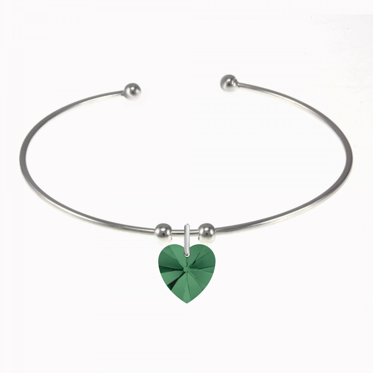 Bracelet coeur SC Crystal orné d'un cristal scintillants
