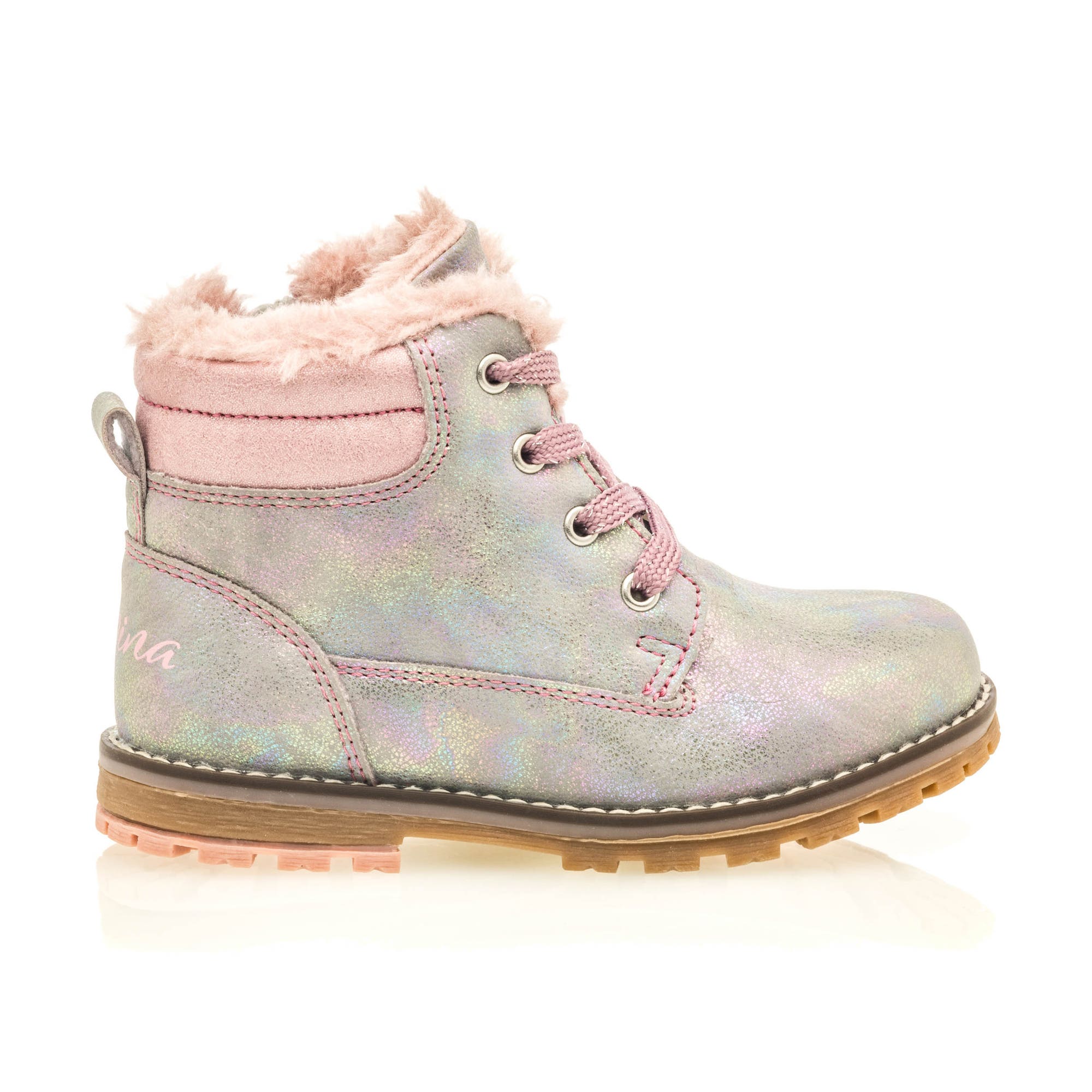 Boots Fille argent