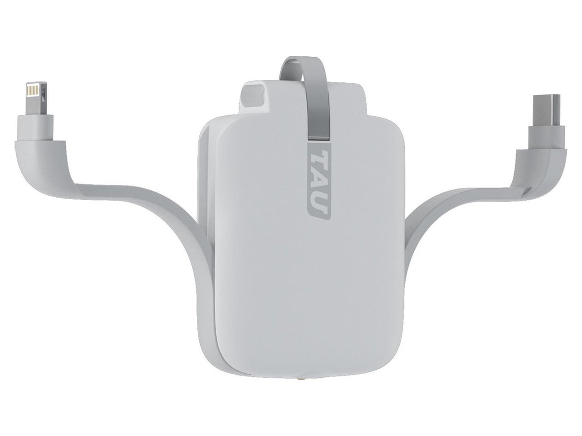 TAU 3 in 1 mini powerbank - White