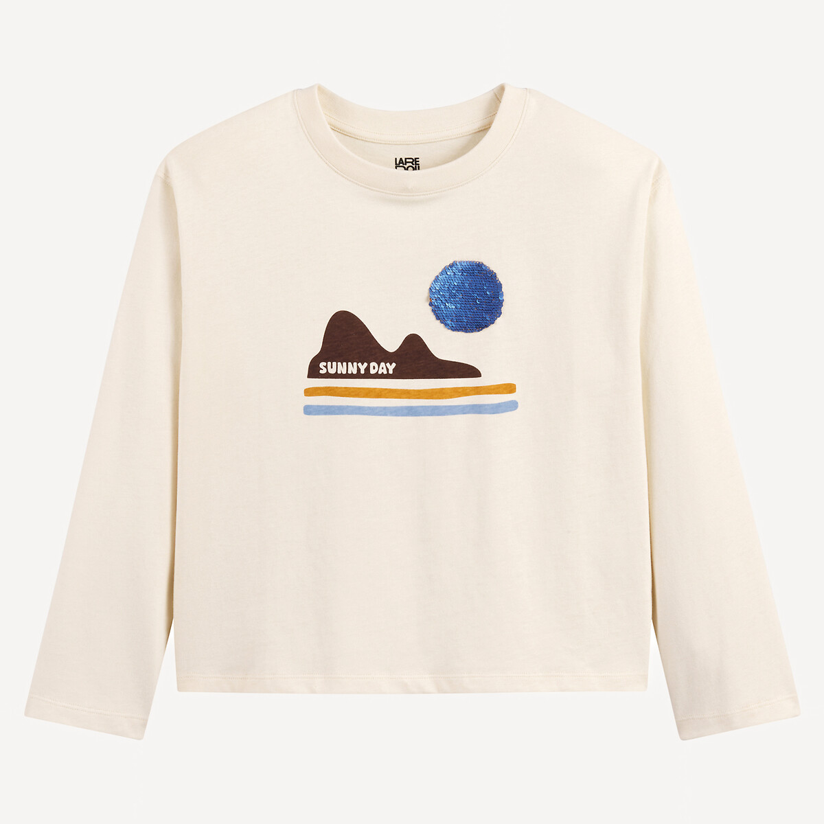 COLEÇÕES LA REDOUTE<br>Camiseta de manga comprida com zecchinos