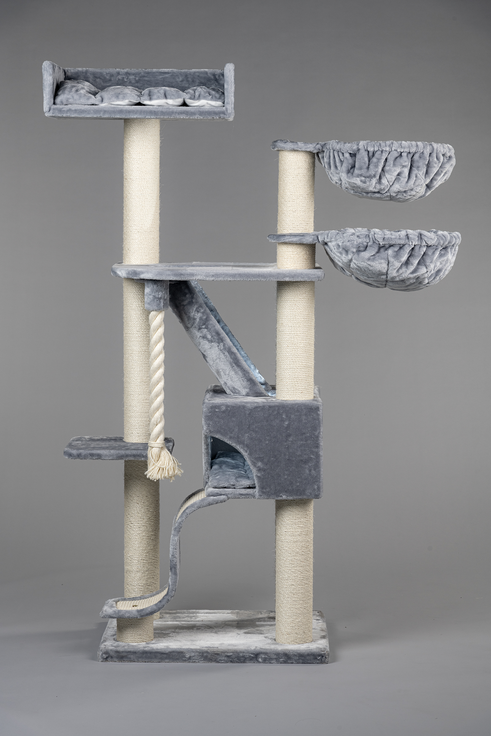 Arranhador para gatos RHRQuality Kilimandjaro cinza claro