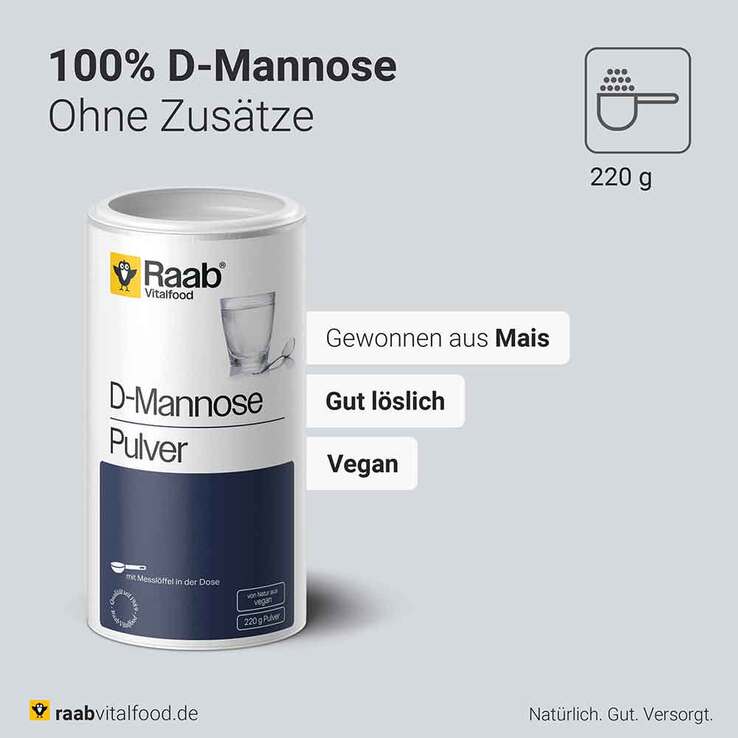 Raab Vitalfood D-Mannose Pulver, 220 g