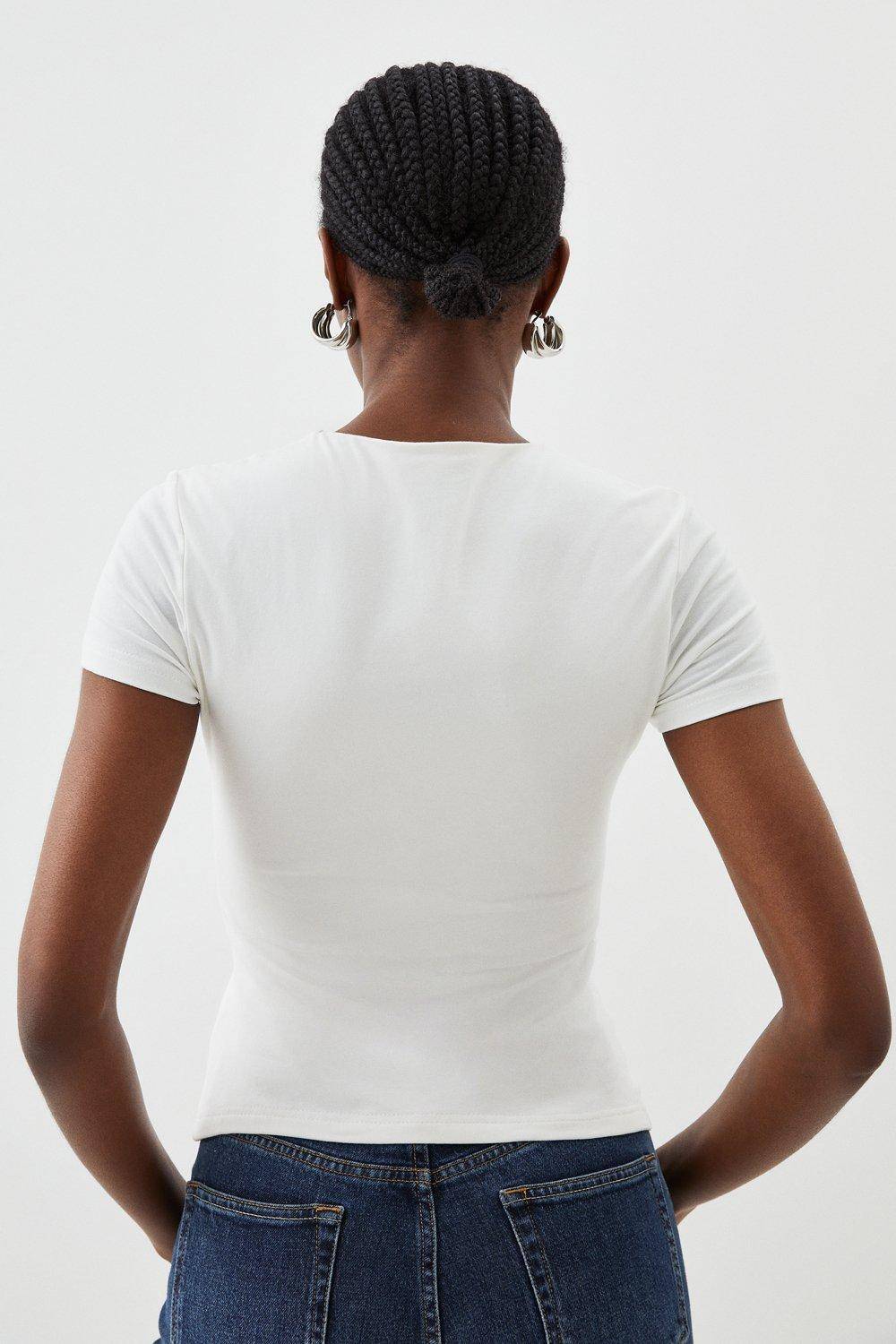 KarenMillen Stretch Cotton T-Shirt