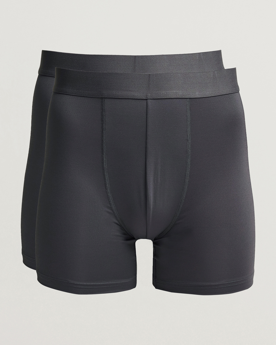 Bread & Boxers 2-Pack Active Boxer Brief Iron Grey