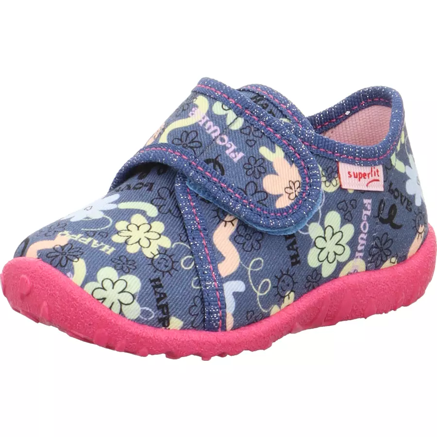 superfit Hausschuh Spotty blau (mittel)