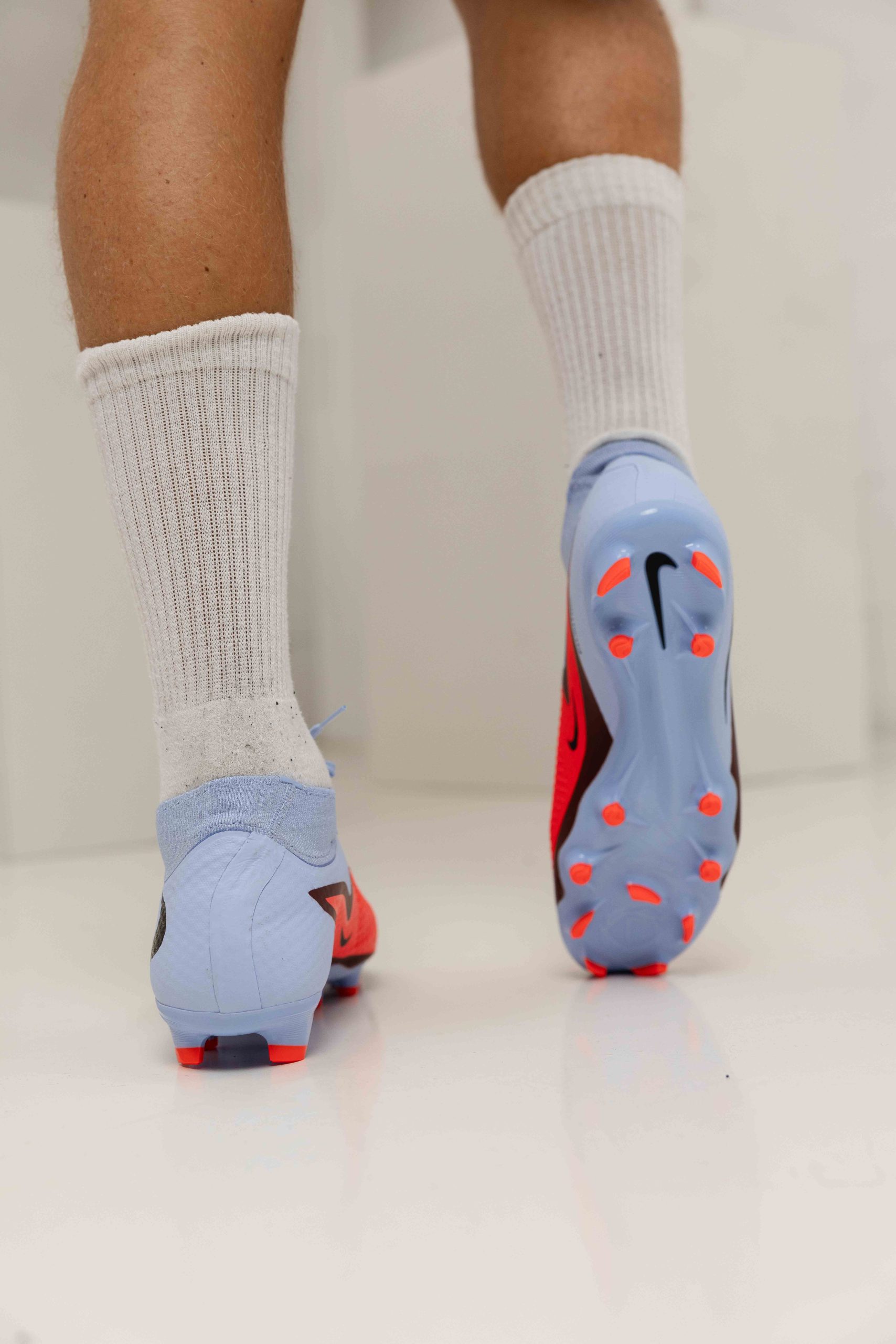 Nike Phantom 6 High Academy FG/MG Voetbalschoenen Senior Blauw