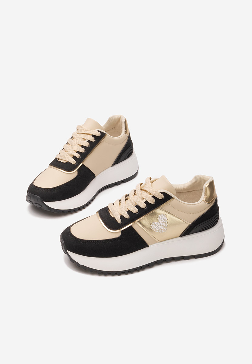 Baskets pour femme beige Margeret