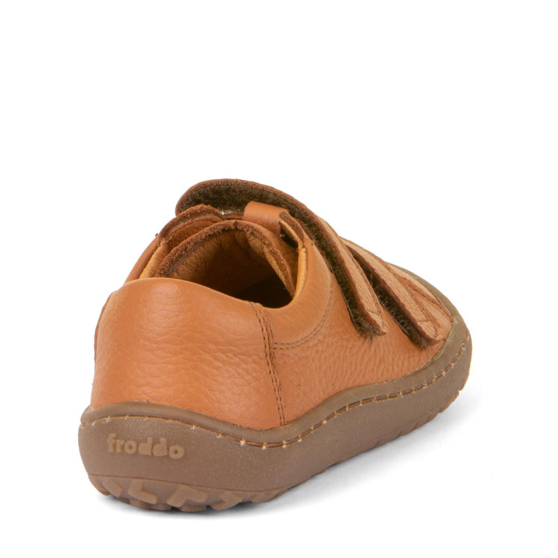 Froddo Froddo Barefoot Cuir Velcros Cognac