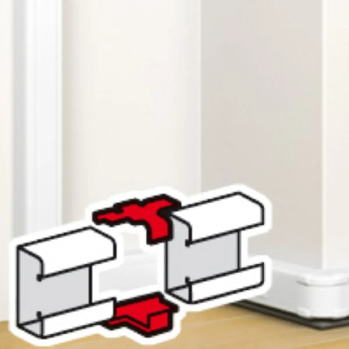 Legrand Éclisse de jonction pour goulotte - 50 x 105 mm