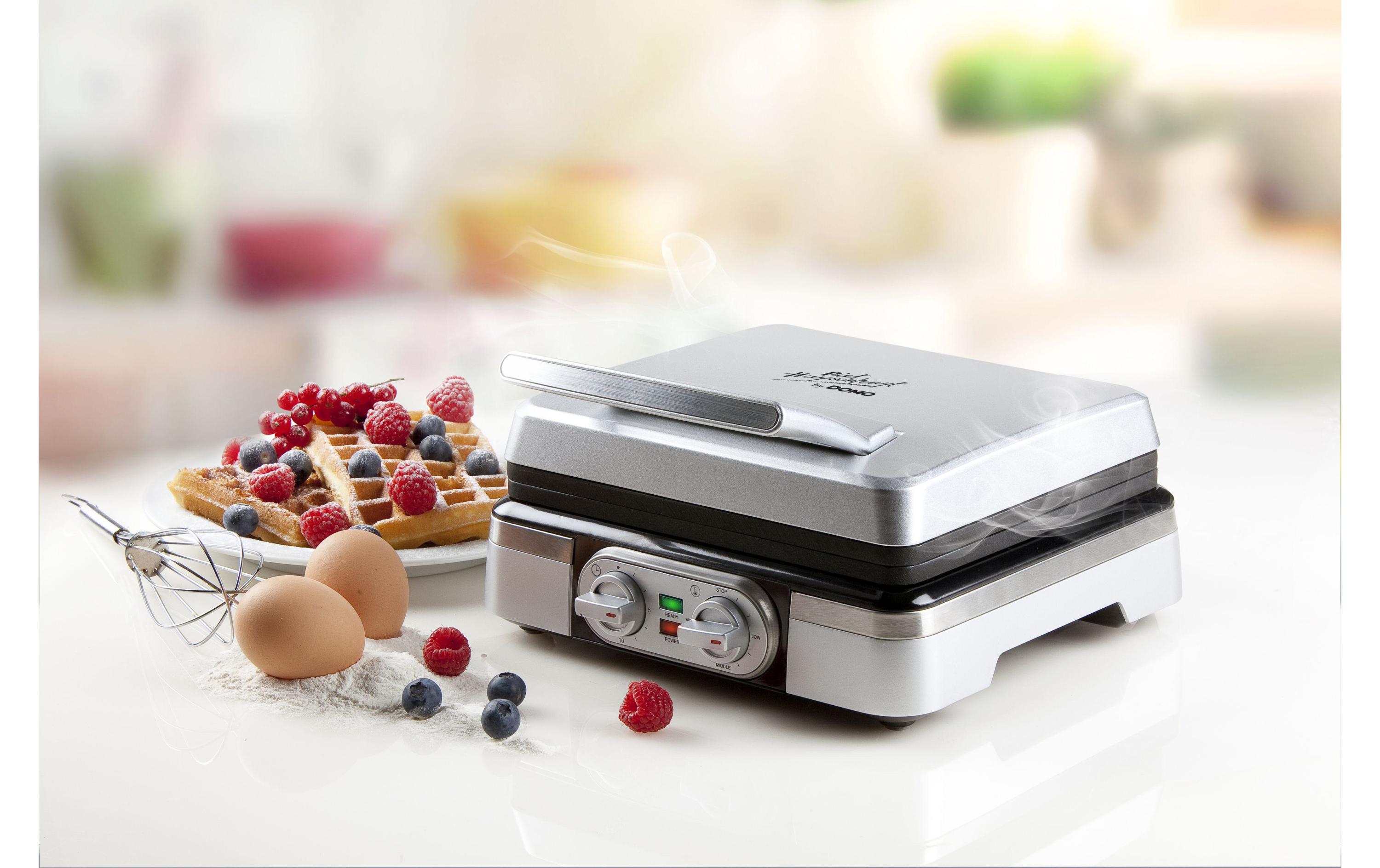 Waffeleisen DO9149WWaffeleisen mit elegantem Metallic-Design