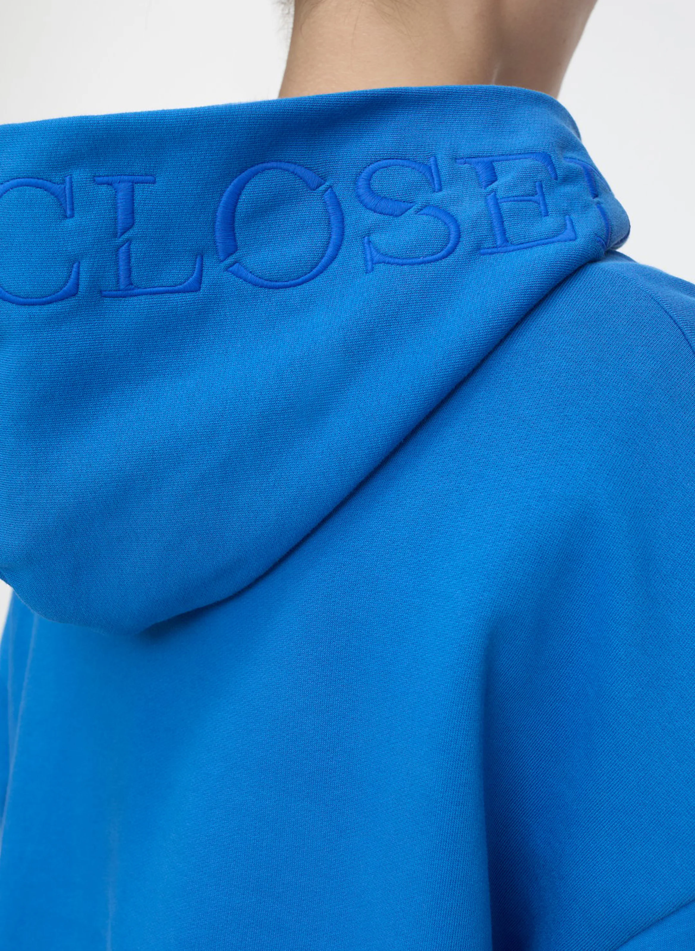 Sweat à capuche en coton | Bleu