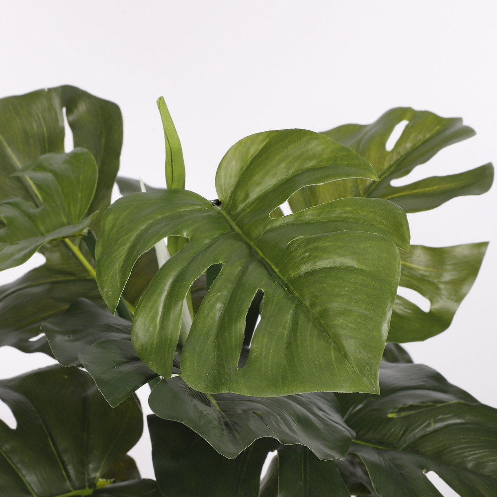 Mica decorations - monstera artificielle verte en pot h48