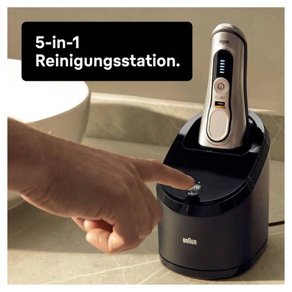 Braun Series 9 Pro 9466cc Elektrorasierer für Herren, 4+1 Scherkopf mit ProLift Trimmer, Wet&Dry