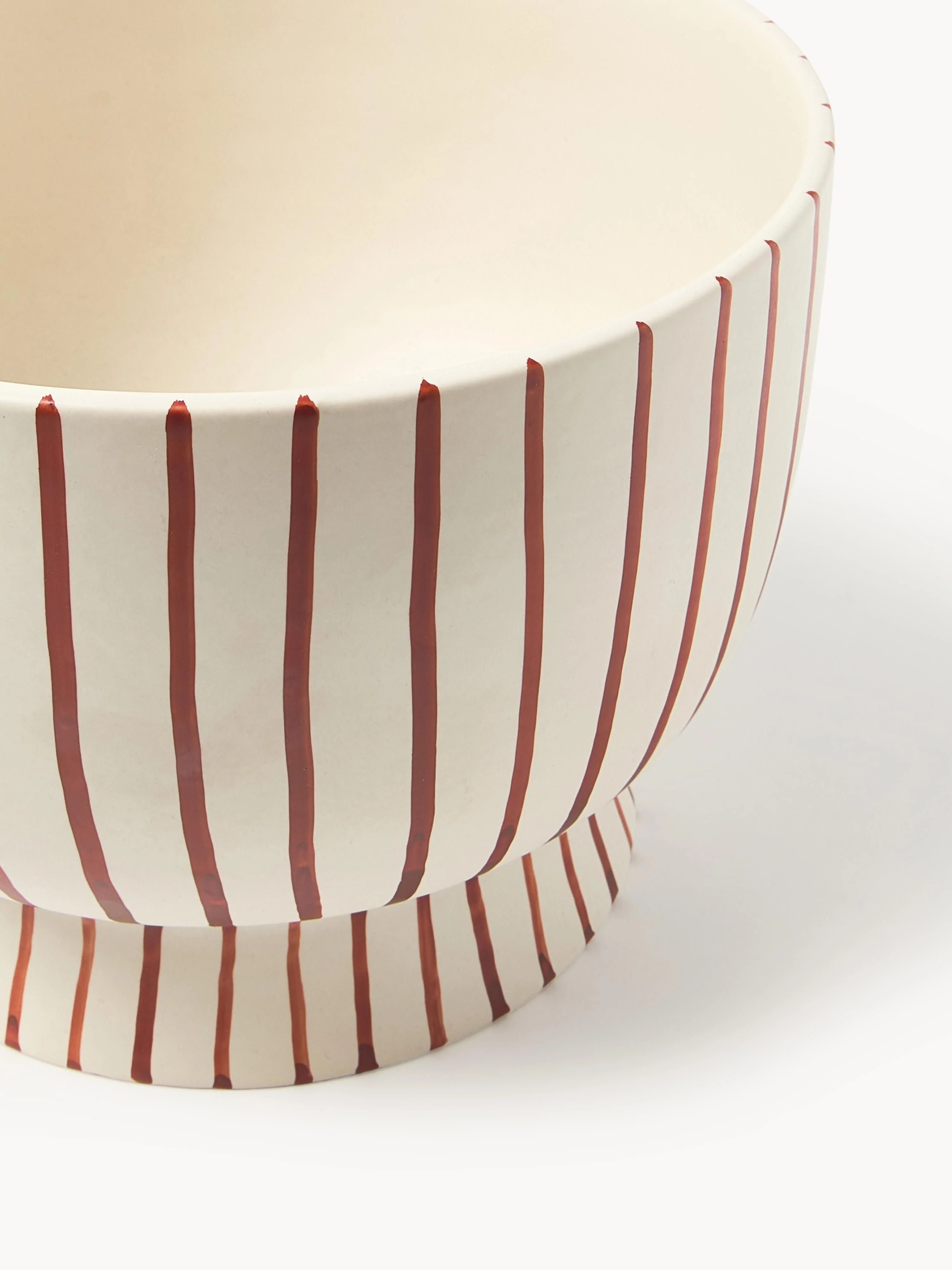 Handbeschilderde plantenpot Elio, H 18 cm