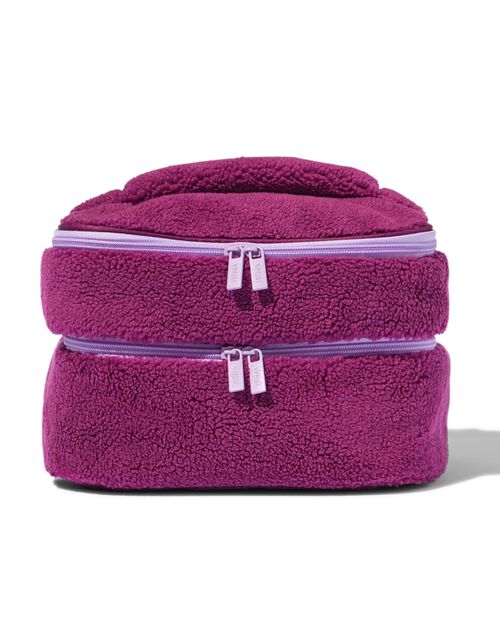 étui de maquillage en tissu teddy