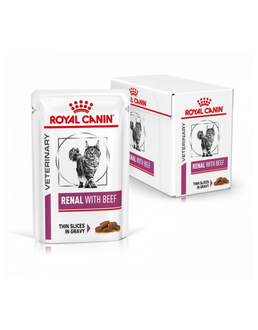 Royal Canin Veterinary Diet Renal Beef Wet - Kattenvoer - 85 g