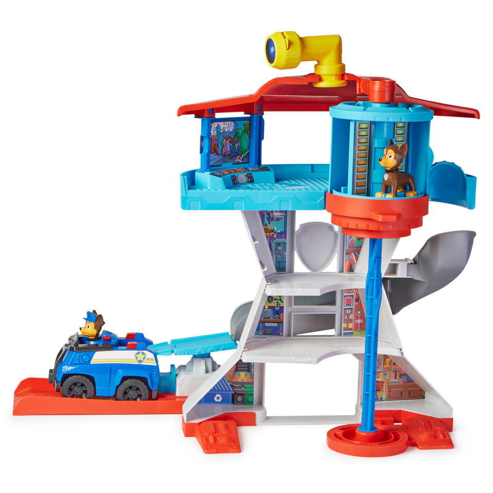 PAW Patrol uitkijktoren speelset met voertuigwerper