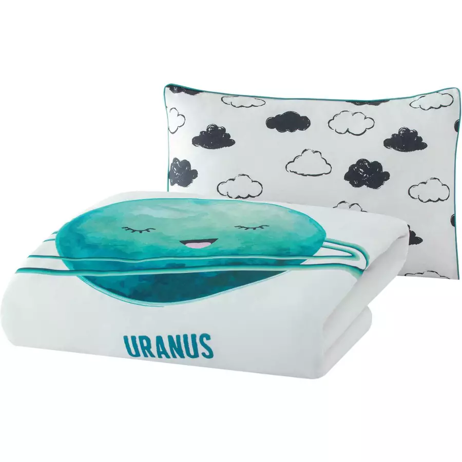 hibboux® Bettwäsche-Set Cosmic Uranus Multicolor