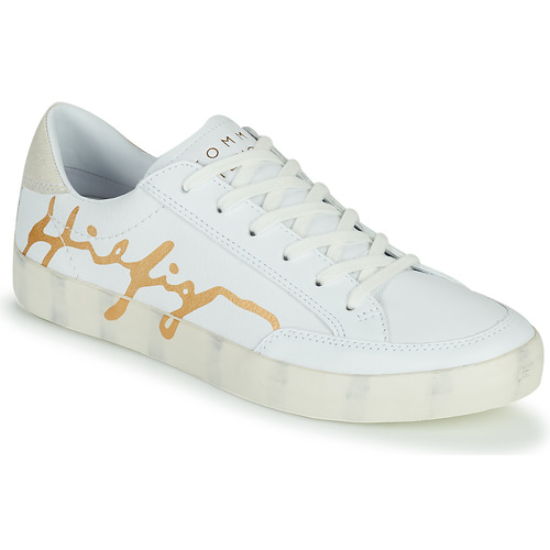 Tommy Hilfiger - TH SIGNATURE LEATHER SNEAKER - Blanc