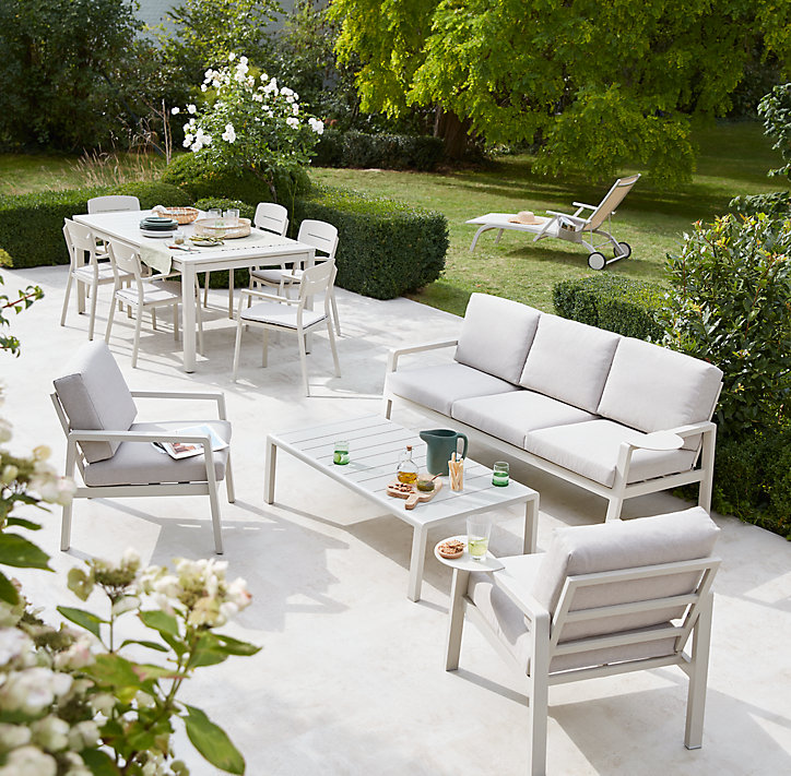 Salon de jardin GoodHome Santorin peyote