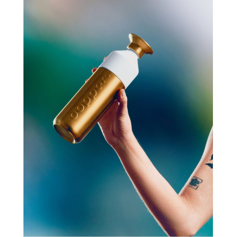 Dopper Trinkflasche Steel, gold
